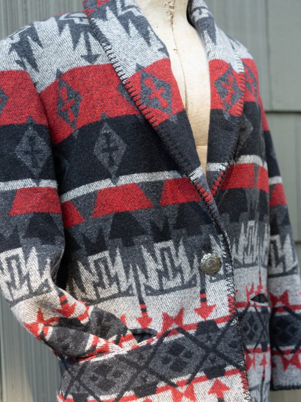 RHONDA STARK Southwestern Blanket Jacket